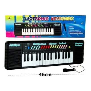 teclado piano infantil com microfone instrumento musical brinquedo para crianças 32 Teclas + PILHAS GRATIS