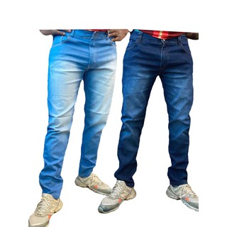 KIT 2 Calça Jeans Masculina Slim Elastano Lycra Reffine