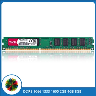 Hrapol Desktop Ram Pc Ddr3 2 Gb 4 Gb 8 Gb 1066 1333 1600 1066 Mhz 1333 Mhz 1600 Mhz Memória Ram Memoria Para Desktop Motherboard Ddr3 2g 4g 8g