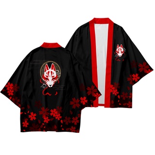 Preto Kimono Cardigan Mulheres Homens Japonês Obi Masculino Yukata Haori Impressão Casaco Tradicional Dos Roupas Japão
