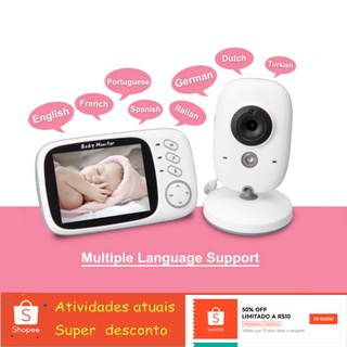 Câmera 2-way Talk 3.2 Polegadas Digital Sem Fio Visão Noturna Áudio Vídeo Chamada Câmera De Segurança-Wireless Bebê Visão Noturna Babá Eletrônica Monitor de bebe