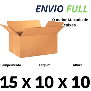 10 caixas 15x10x10 Papelão resistente pequena, 4 abas pode ser personalizada ou decorada, serve para Correios , sedex ,