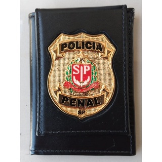 Carteira Porta Funcional Polícia Penal São Paulo Dourada (1)