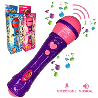 Microfone Pra Criança Menino Menina Sai Voz E Musica