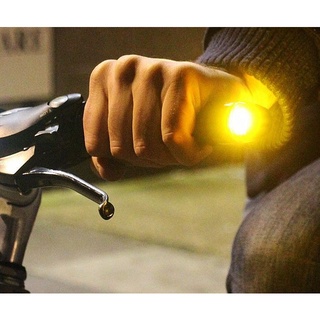Contra Peso Guidão Moto LED 2 cores de Luz Seta Esportivo Par Universal contrapeso Protetor Slider para qualquer moto