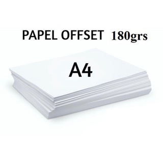 Papel Offset 180g Formato A4 Pacote - 100 Folhas (1)