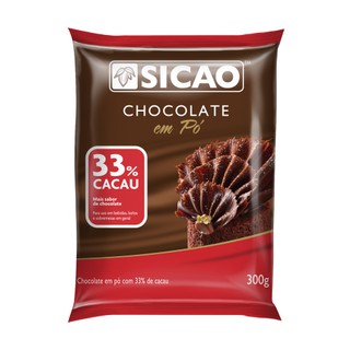 Chocolate Em Pó 33% 300g - Sicao