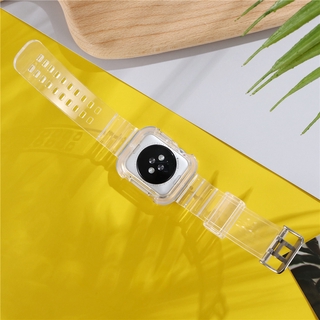 Pulseira De Silicone Transparente Para Apple Série Relógio 7 6 5 4 3 2 1 SE 38mm 40mm 42mm 44mm 7 41mm 45mm Banda Iwatch (5)