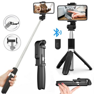 Bastão Pau Selfie Tripé Controle Bluetooth Retrátil Celular Suporte Universal Câmera Monopod 360 GoPro