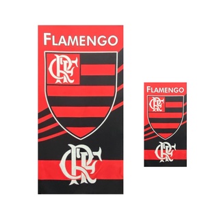 Flamengo - Kit Toalha de Banho Flamengo + Toalha de Rosto Flamengo