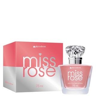 Perfume Miss Rose Phytoderm Deo Colônia 75ml
