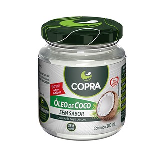 Óleo de coco Sem Sabor 200ml - Copra