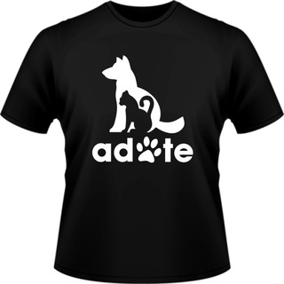 Camiseta Adote Um Pet Camisa Cachorro Gato Estampada