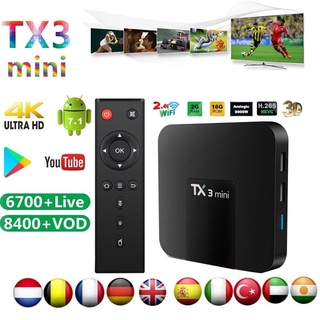 Amlogic Caixa de TV Tx3 Mini 2.4G Wifi Android S905W Ultra HD