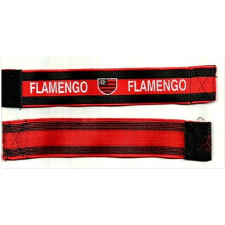Pulseira Flamengo em tecido com elástico Com fechamento de velcro. * 19 cm de comprimento. x * 3,5 cm de largura. Super prática e confortável para uso. Adapta em vários braços, pois é elástica.