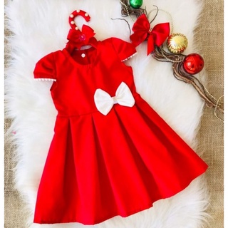 Vestido Infantil Vermelho Festa
