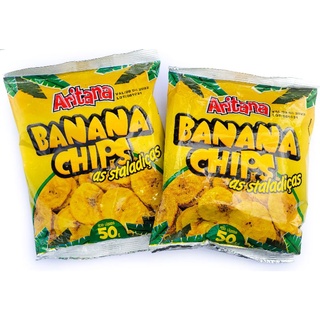 2x Bananas Chips, Aritana com 50g