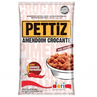 Amendoim Crocante Pettiz Pimenta Vermelha 500g - Dori