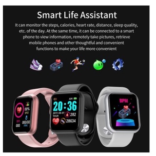 Atualização Y68/D20 Relogio Inteligente com Bluetooth impermeável Esportivo Smartwatch (6)