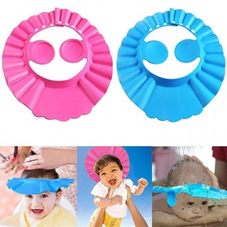 Chapéu de Banho Bebê Protetor Para Olhos Ouvidos Cabelo Boné Viseira Criança Infantil Chuveiro (2)