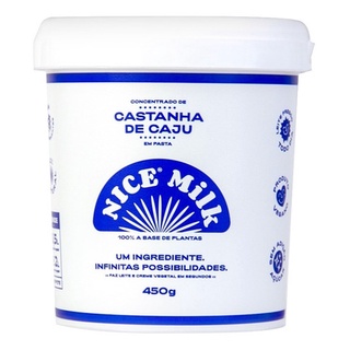 Nice Milk Castanha - Leite vegetal concentrado a base de castanha de caju - Vegano