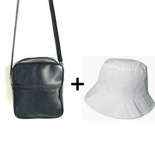 Bone Chapeu Bucket Feminino Blogueirinha + Bolsa Bag Transversal Ultima Moda