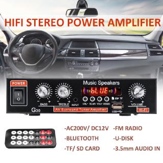 Mini Amplificador De Áudio Bluetooth 800w Hi-Fi Com Mp3 Fm Usb Sd / Carro / Casa (5)