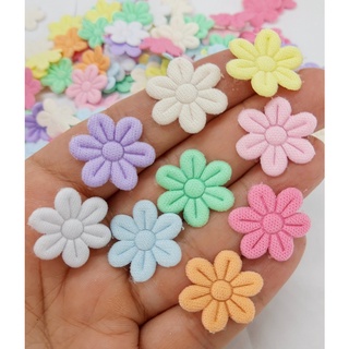 Aplique Flor de Tecido (flor prensada) Candy Colors - 100 Unidades Sortidas