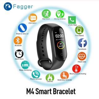 smartwatch Fagger-- X - - X - M4 Relógio Smart Esportivo À Prova D 'Água Com Frequência Cardíaca