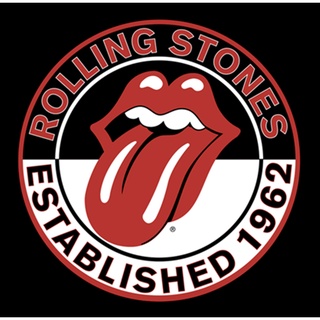 Adesivo retrô - Rolling Stones Established 1962 - 15 Cm X 15 Cm