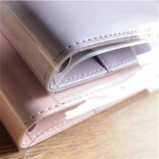 A5/A6 Clear PVC Cover for Macaron Notebook Binder Jacket Protective Case Film (3)