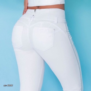 calça feminina branca cintura perfeita original pit bull pitbull jeans