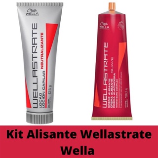 Kit Alisante Wellastrate Wella Suave e Loção Neutralizante
