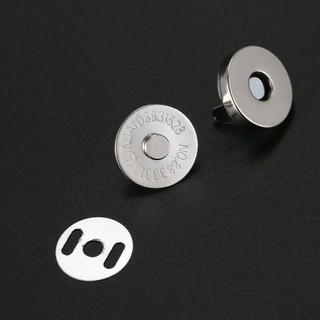 Botão Ima Magnético Niquelado 18mm Fecho Fexo para Bolsas Bolsa 100pcs (2)