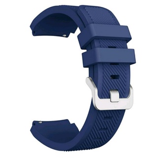 Pulseira Silicone Galaxy Watch Gear 3 cor Azul Marinho, Xiaomi Huami Amazfit Pace, Imilab Kw66, Stratos, Frontier, Gtr 47mm, Gtr 2, Gt , Gt 46mm, Polar Vantage