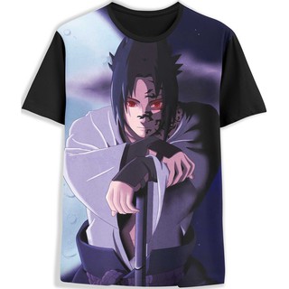Camisa Camiseta 3d Full Sasuke Uchiha A Maldição Do Céu
