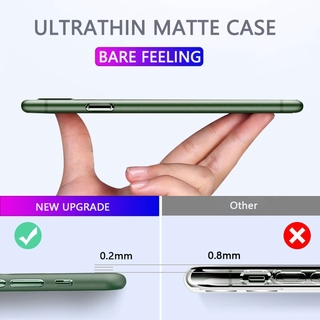 Ultrafinos Caso PP Para iPhone 12 Mini 11 Pro Max X XR Fosco Tampa Do Telefone O SE 2020 7 8 Mais Claro Casos Suaves Duros (5)