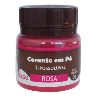 Corante Para Chocolate Em Pó Lipossolúvel 5g Rosa - Mago