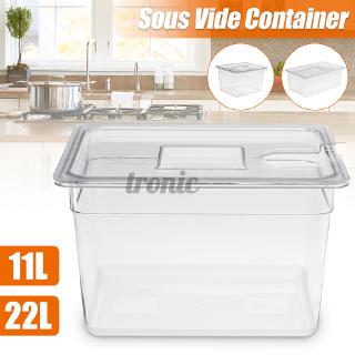 Sous Vide Container Steak Machine Container with Lid Water Tank Bath for Circulator Sous Vide Culinary Immersion Slow (9)