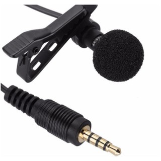 Grampo do laço do microfone de 3.5mm jack-na lapela mikrofon microfono mic para o microfone do telefone móvel mini