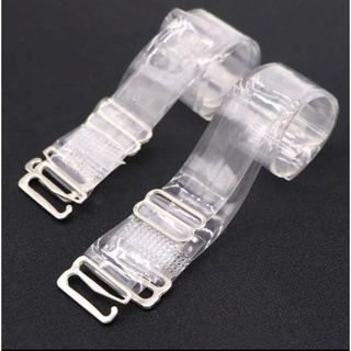 Kit 2 pares de alças de sutiã de silicone alça transparente invisível removível