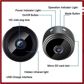 3CLOVER Alta qualidade original A9 Mini câmera sem fio WiFi 1080P HD escondido Câmera espiã Visão noturna infravermelha dia e noite Magnético Câmera de segurança doméstica Lansky (4)