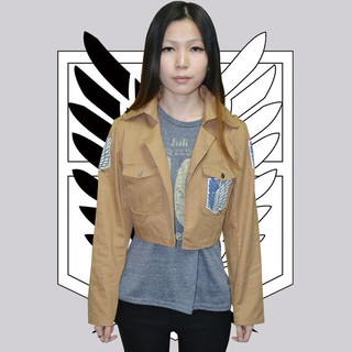Anime Attack On Titan Jacket Women Outerwear Shingeki No Kyojin Cosplay Jackets Japanese Anime Brown Coat Women Adults Coats (4)
