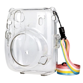 Case Bolsa Capa Para Câmera Polaroid Instax Mini 11 Transparente Cristal Com Alça (4)
