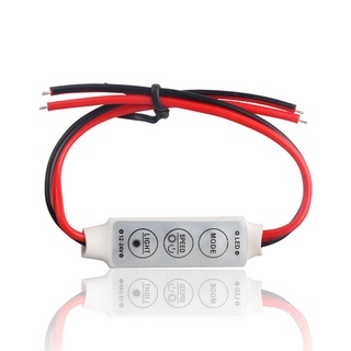 Controlador de dimmer Mini controlador de LED 24 V DC 12 V 3 * 4A para controlar luz de tira LED de cor única SMD 2835 3528 5050 5630