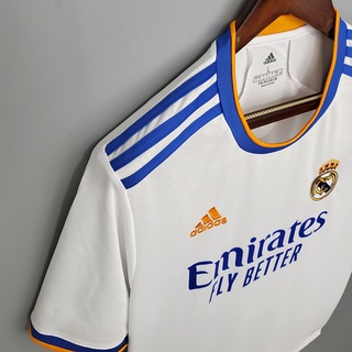 Real Madrid 2021/22 Camisa Esportiva Masculina Branca (5)