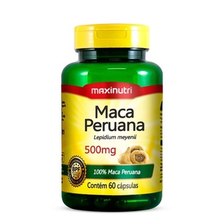 Maca Peruana 100% 500mg C/60 Cápsulas Maxinutri