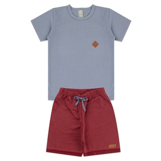 Conjunto Infantil Menino Tamanhos 2 e 3. Roupa De Criança Camiseta E Bermuda L24 (7)