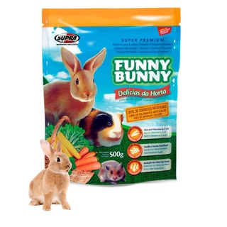 Ração para Hamster, Porquinho da India, Coelho Funny Bunny delicias da horta 2 unidades x 500g (2)