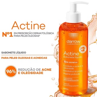 Darrow Actine Sabonete Líquido 400ml Anti Acne Oleosidade (3)
